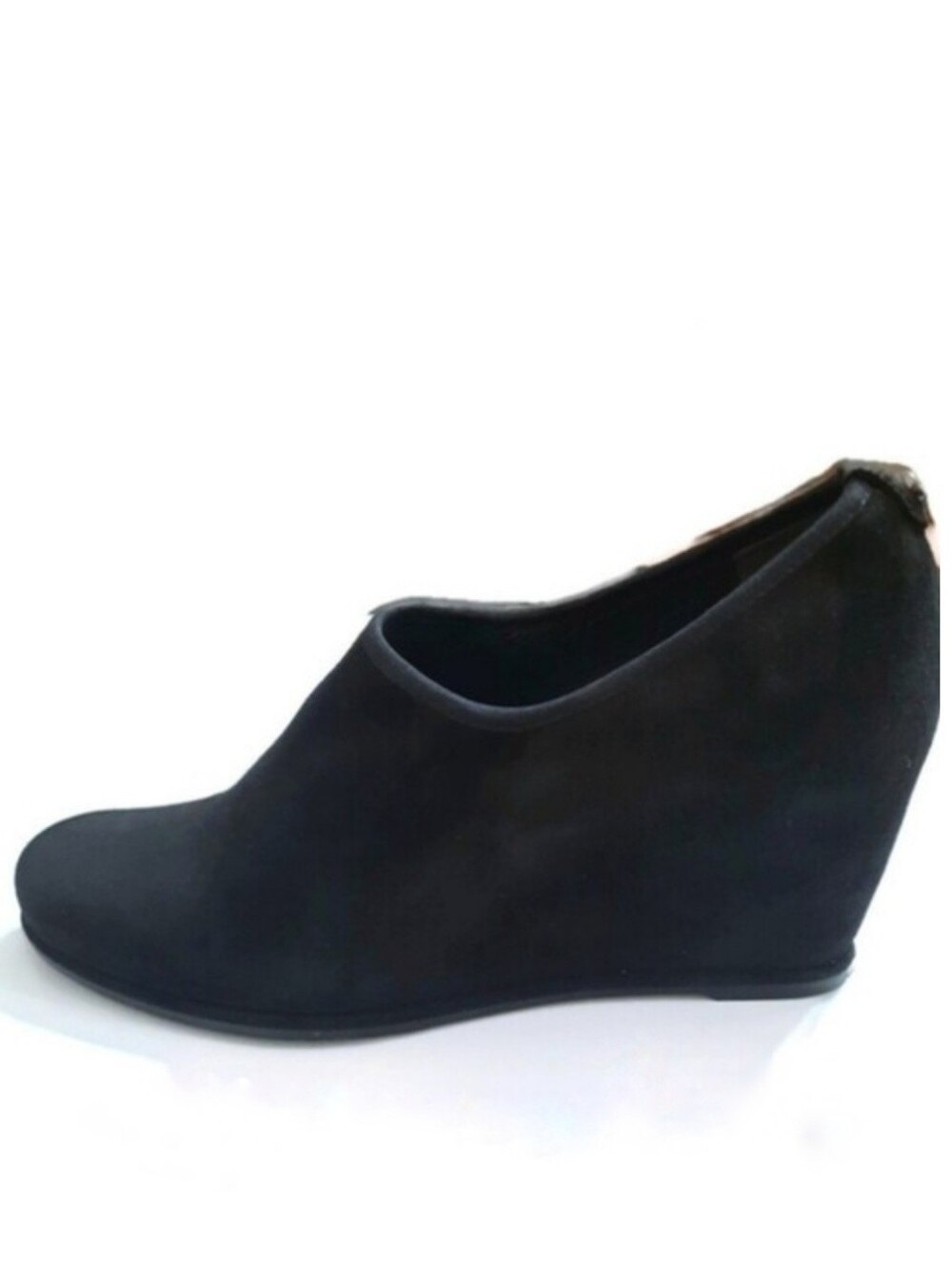 STUART WEITZMAN Hidden Wedge Bootie Stretch Suede Ankle Boot Heeled 9.5 N - Picture 1 of 11